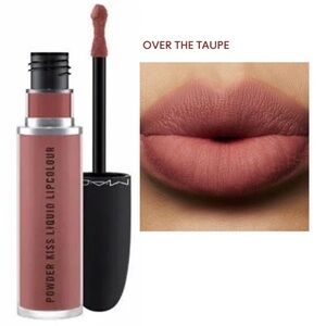 MAC Powder Kiss Liquid Lipcolor Over The Taupe